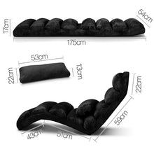 Load image into Gallery viewer, Artiss Adjustable Lounge Sofa Chair - Black