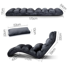 Load image into Gallery viewer, Artiss Adjustable Lounge Sofa Chair - Charcoal